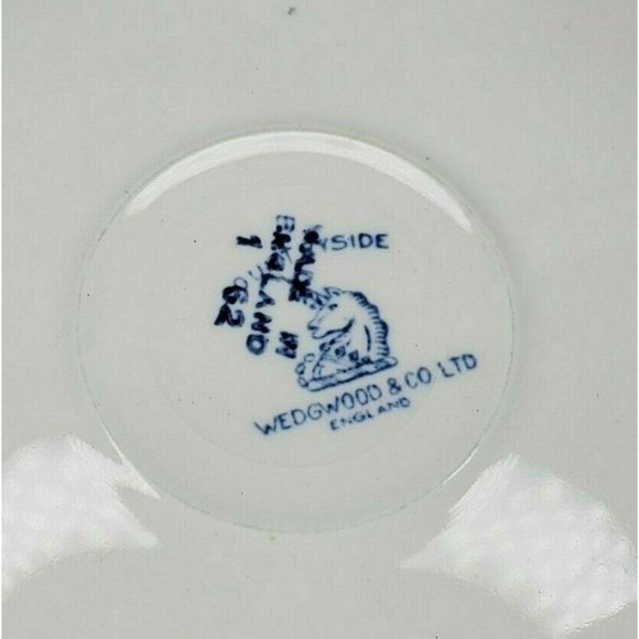 Lot Of 2 Countryside Wedgwood And Co. Made In England Teacup Blue White Saucers - Picture 6 of 11